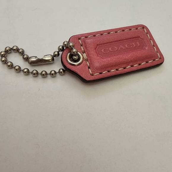 Coach Hang tag Pink Leather EUC - Picture 3 of 8